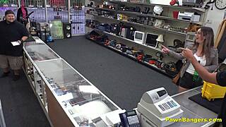 busty french babe meets american guy in casting