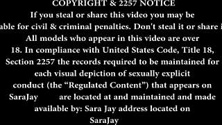 Sar4 jay in red lingeries she plays with her tits