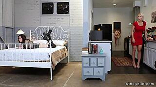 Brunette Teel Lesbian Anal Fists Stepmom