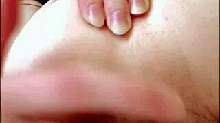 Russian Teen Student Fingers Pussy And Anus In Black Stockings!