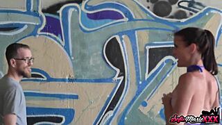 I, as the naughty cougar Sofie Marie, seduce an amateur for outdoor 69.