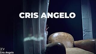 Curvy milf Merce Palau gets deepthroat blowjob and creampie fuck from Cris Angelo