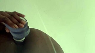 She trains her ass solo with dildo toys for intense anal pleasure.