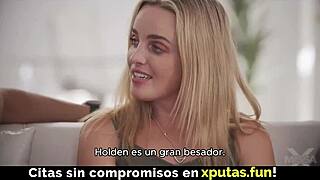 hot blonde spanish sub fucked by two guys