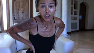 Lesbian Pair Spanks in Steamy Sauna Quickie