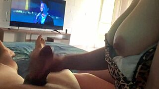 I tell my stepsister I can't focus on the movie seeing her in that sexy bikini at the beach house. She teases with her big ass and tits