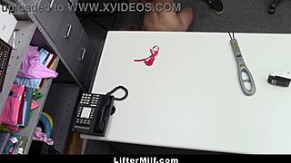 guard strips milf naked and gets horny