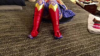 Granny Carmen fucks and creampies all-American gilf