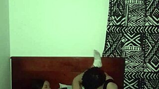 real emotions with my latina girlfriend in bisexual lesbian sex at stepmother's house