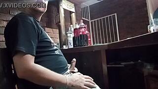 Employee Gives Handjob At Work