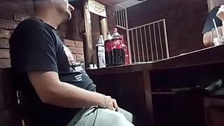 Employee Gives Handjob At Work