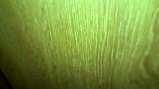 Latina bends over for cum