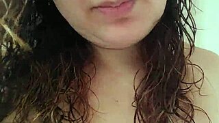 Milf gets naked to clean house