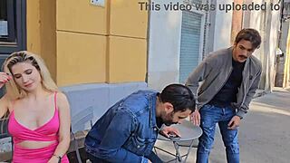 Vanessa Hlillz Takes Rough Hardcore Double Penetration From Three Guys