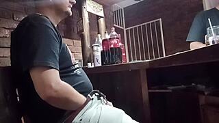 Employee Gives Handjob At Work