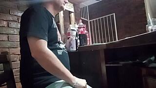 Employee Gives Handjob At Work