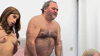 Two Horny Girls Share Small Cock In Wet Pussy Threesome