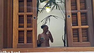 I caught my sister-in-law in a delicious blowjob?