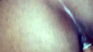 Cub vs cougar in homemade pov with big black cock.