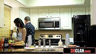 Sneaky Milf Sucks Stepdaughter's Boyfriend's Cock