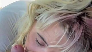 real hooker blonde blows cock bareback