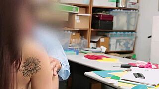 Teen brunette caught and cum dumped in reality scene