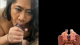 polynesian bbw slut bts bbc blowjob and scene riding bbc