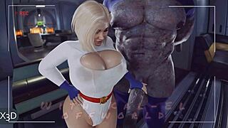 darkseid gives power girl massive cock handjob and creampie in comic