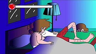 Relaxing on the couch with comedy