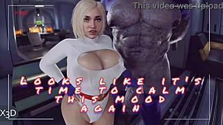 Darkdseid interacts with Power Girl in a comic scene