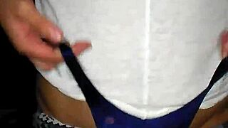 Innocent teen in tiny thong