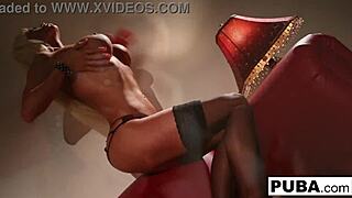 nikita von james masturbates in red lingerie solo