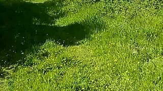 Naughty Housewife Walks Naked In Botanical Gardens!