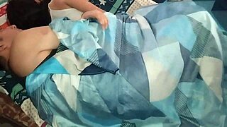 Stepsister in bed, couldn't resist fucking her