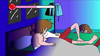 Relaxing on the couch with comedy