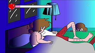 Relaxing on the couch with comedy