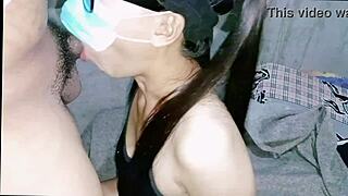 Bebe girl gets a 2 pops cum in mouth cum in pussy