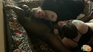 Peach Queenz BBW threesome with Black Jesus