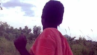 crazybitch does twerking half naked right in the middle of a forest