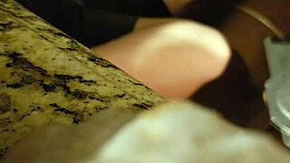 Julie Jiggles swallows cum in hidden blowjob