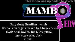 Sexy slutty brazilian nymph bruna ferrari gets fucked by 4 huge cocks dap anal cumshot firing squad datm 4on1 0 pussy monster cocks bbc ob520