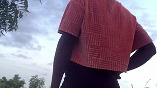 crazybitch does twerking half naked right in the middle of a forest