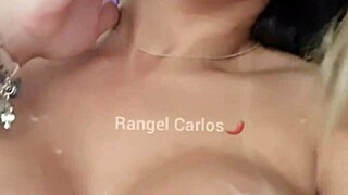 As a Brunette Pornstar, I Suck His Cock, Take a Cumshot on My Tits, Then Lick Every Drop in Liquid Lunch Style