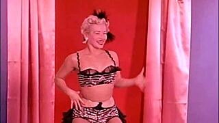 teaserama showcases twinnie wallen in a classic 1950s striptease with antique blue films vibe