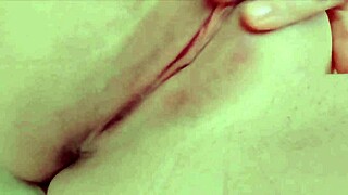 Tiny 18+ girl horny fingering her petite body