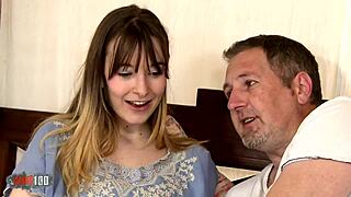 Spanish teen Denise explores first-time fucking with modern sex toys alongside Terry Kemaco in casting interview.