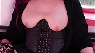 I Feel So Aroused Watching This Sexy BBW Shemale Stroke Her Huge Cock to Cumshot