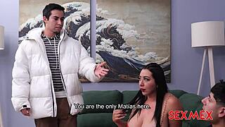 Sexmex- Blackmailing Mom Kari Cachonda with Big Tits Blowjob