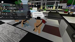 Sexo Em Público Na Praça Da Cidade Com Plateia No Brookhaven