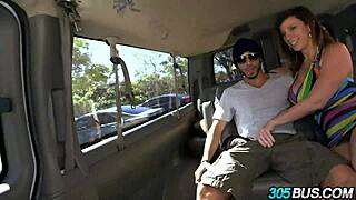 Sara Jay Feels Intense Pleasure On The Bus